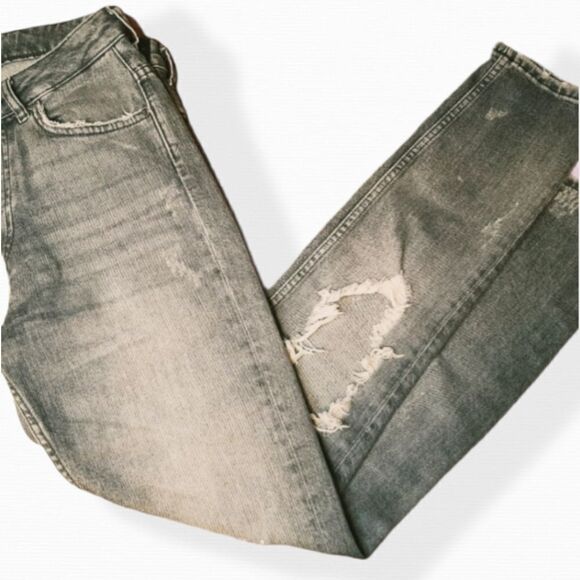 Zara Woman Premium Denim Destroyed Jean - Picture 2 of 6